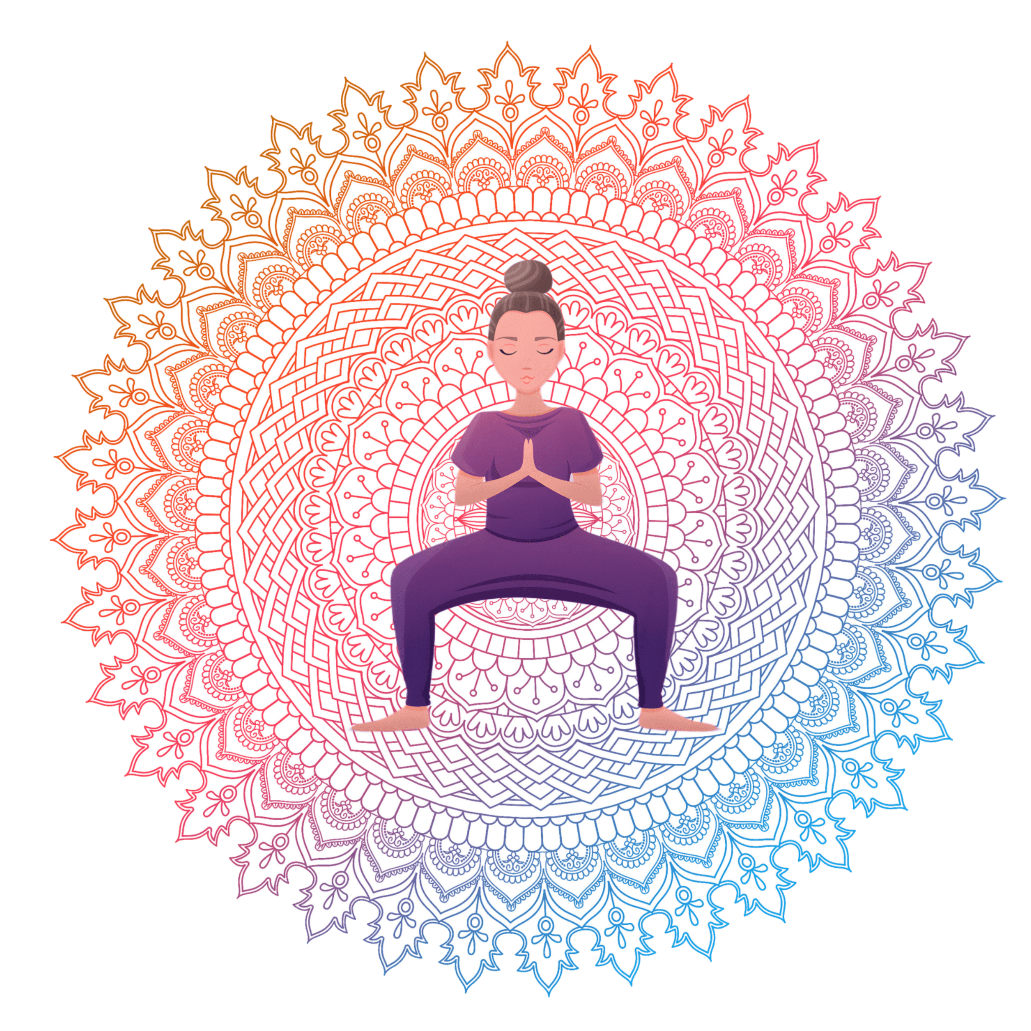 Yoga Mandala Illustration